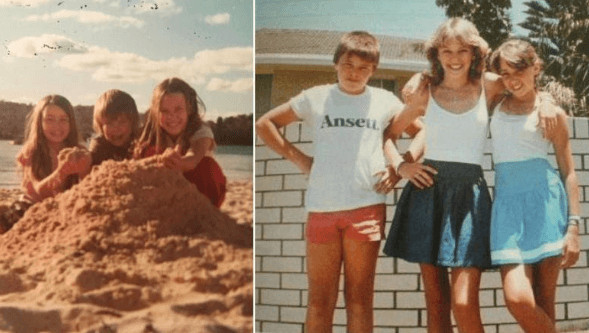 Young Brendan with his sisters